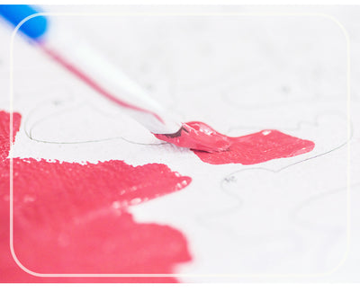 Digital Anti Stress Painting On Canvas Frameless  Flower Landscape