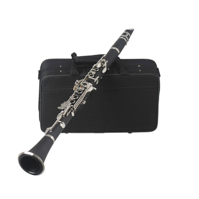 Clarinet Bakelite Nickel Plated Clarinet 17 Key Beginner Grade Test Playing Instrument