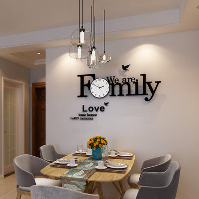Nordic Style Fashion Creative Light Luxury Wall Clock Decoration