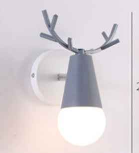 Nordic Modern Antlers Wall Lamp Creative Macaron Aisle Corridor