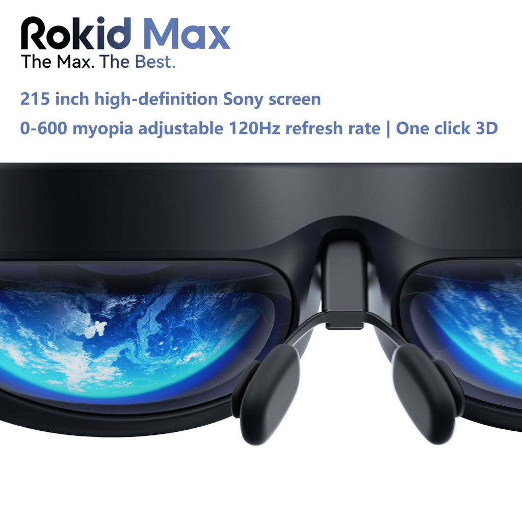 Óculos de Realidade Aumentada Rokid Max Smart - Equipamento para Visualização de Jogos em 3D