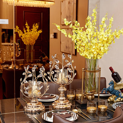Light Luxury Furnishings Retro Metal Candle Holder Ornaments