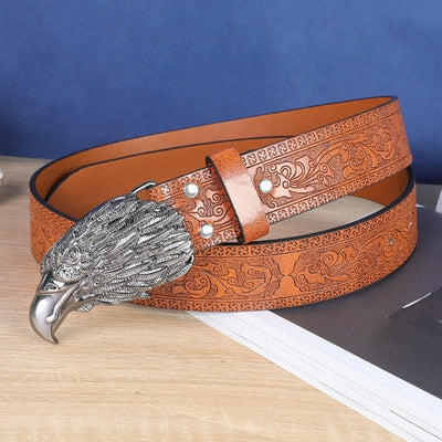 Ceinture homme à boucle tête de vache