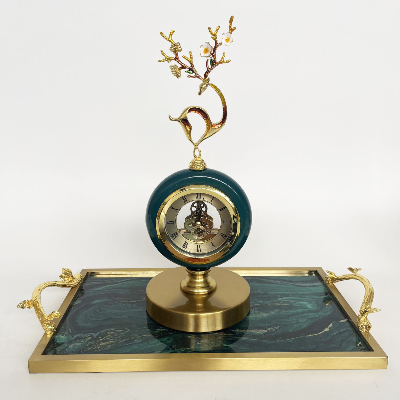 Light Luxury Table Clock Living Room Home Decoration Simple Mute