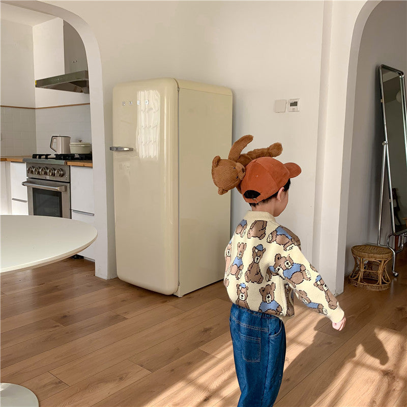 Pull ours unisexe pour enfants