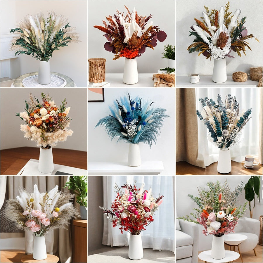 Home Decoration Wedding Ceremony Layout Arrangement Ornaments Dried Flowers Bouquet