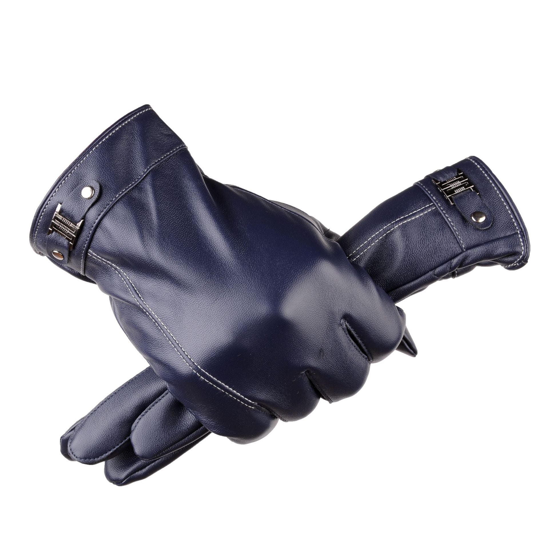 Men's Winter Outdoors Cycling Thickened Fleece-lined Warm Touch Screen Gloves