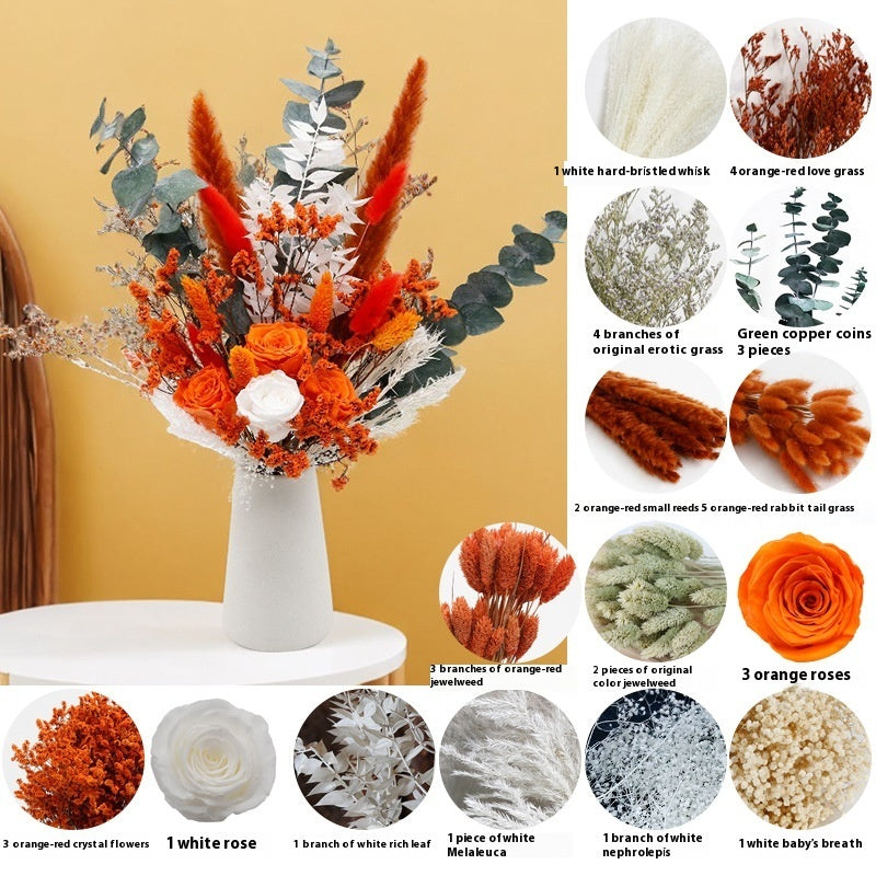 Home Decoration Wedding Ceremony Layout Arrangement Ornaments Dried Flowers Bouquet