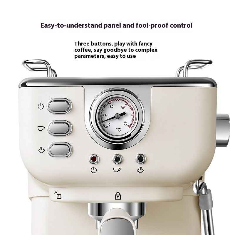 Italian Semi-automatic Household High-pressure Concentrated Steam Coffee Machine
