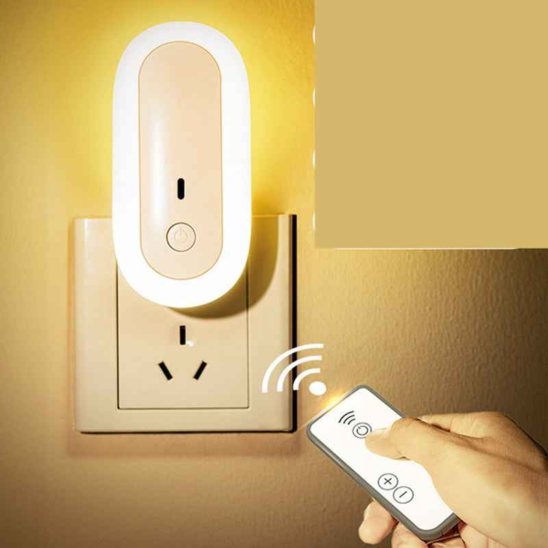 USB Remote Control Wall Lamp Timing Dimming Night Light