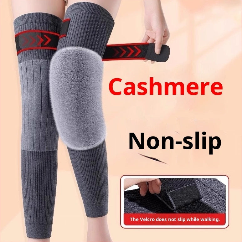 Cashmere Knee Pad Warm-keeping And Cold-proof Strap Leggings