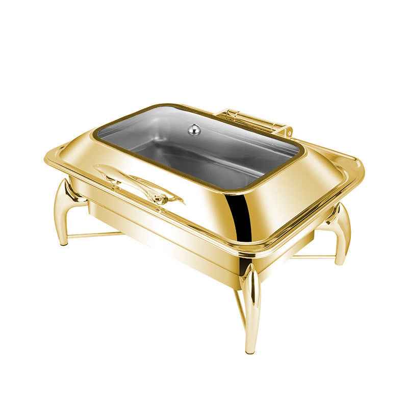 Hotel Restaurant Bufei Golden Stainless Steel Buffet Stove