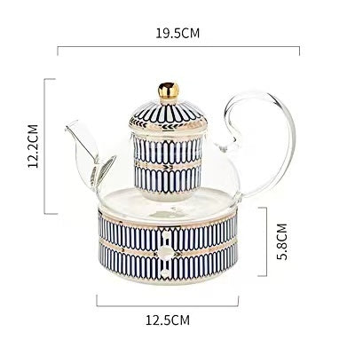 Household Ceramic Candle Holder Heated Glass Teapot