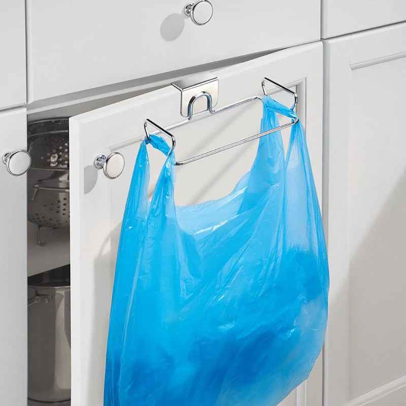 Multi-functional Kitchen Stainless Steel Garbage Bag Storage Rack