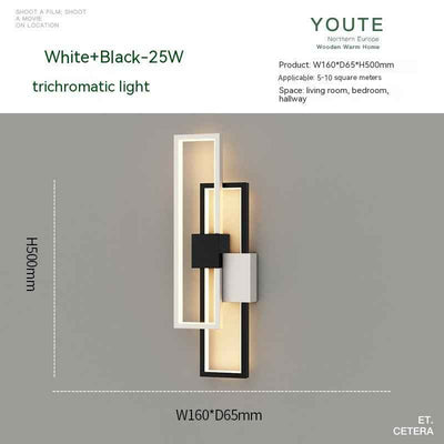 Bedroom Bedside Nordic Minimalism Wall Lamp Modern Minimalist