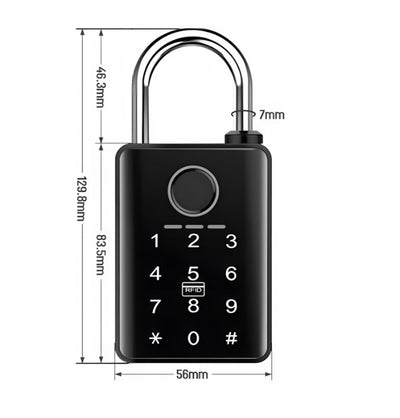 Control Fingerprint Large Padlock Warehouse Courtyard Box Truck