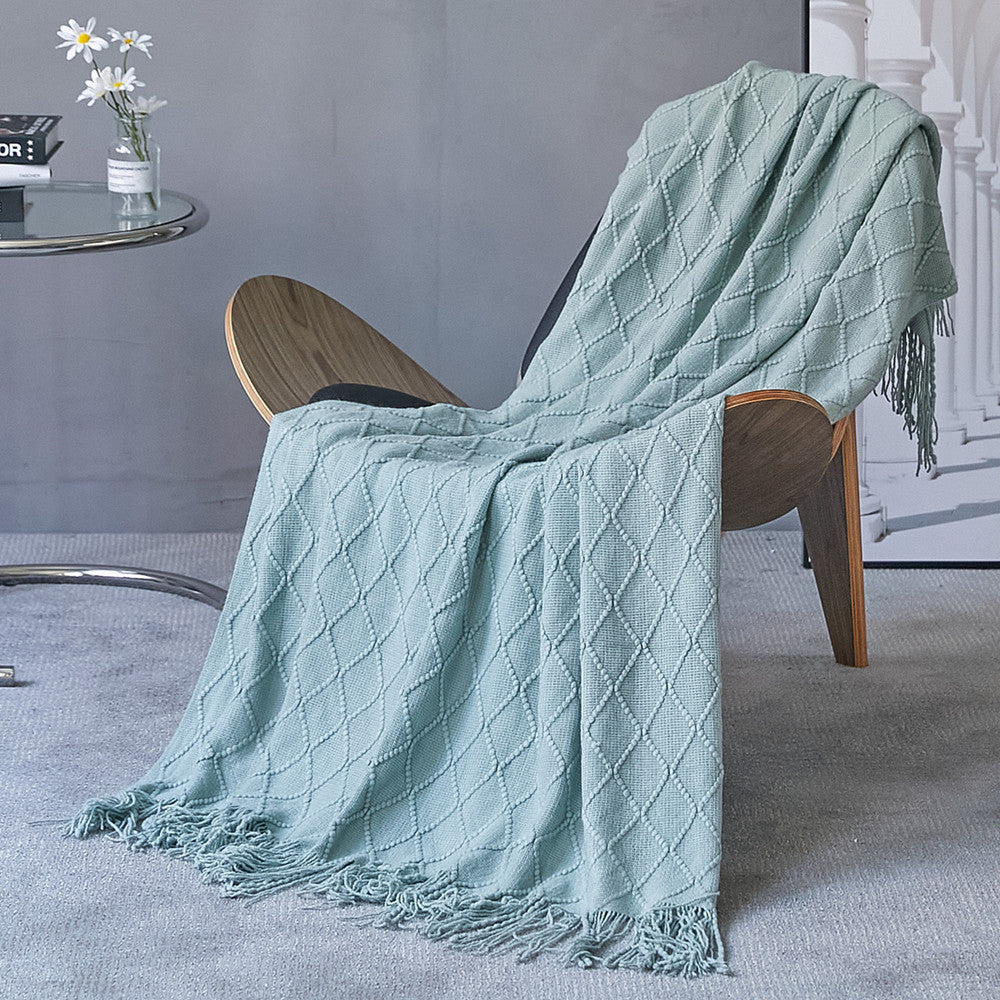 Couverture pour canapé, plaid, couverture nordique pour bureau