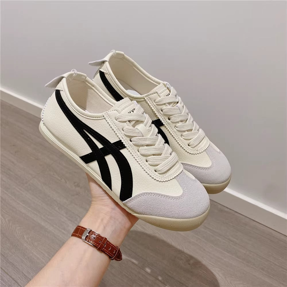 Women's Leather Thick-soled Breathable Mesh Cortez