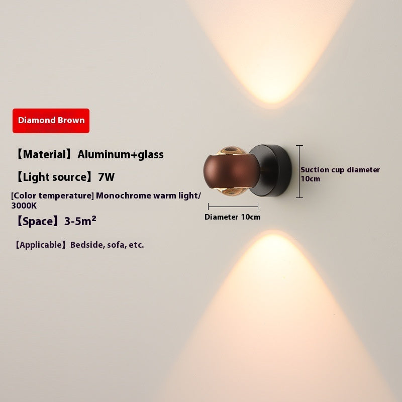 Modern Minimalist Creative Rotatable Bedside Wall Lamp