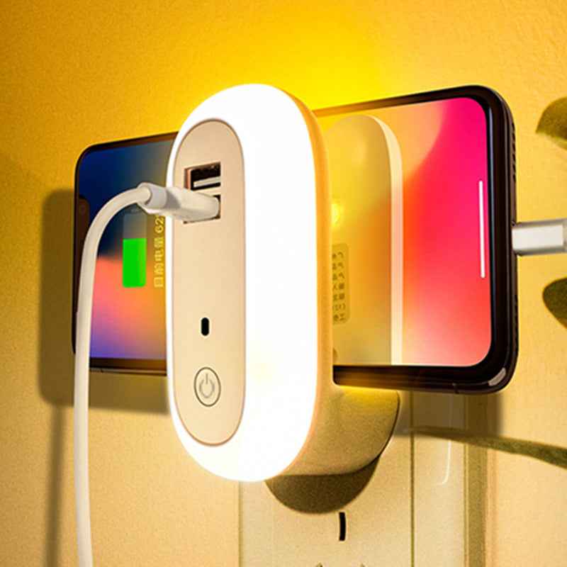 USB Remote Control Wall Lamp Timing Dimming Night Light