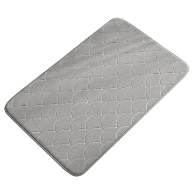 Tapete de chão moderno, minimalista e esponjoso, antiderrapante e absorvente para porta de casa de banho.