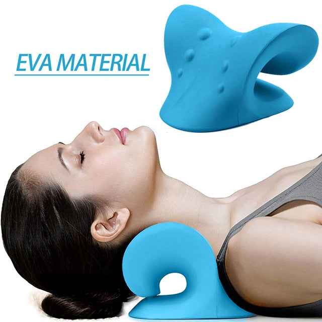Neck Shoulder Stretcher Pillow for Instant Pain Relief and Relaxation