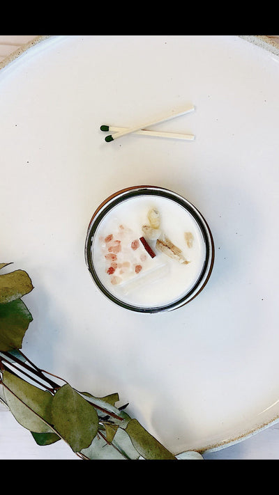 Space Clearing Intention Candle / Organic Soy Candle / Candle - Firebrands