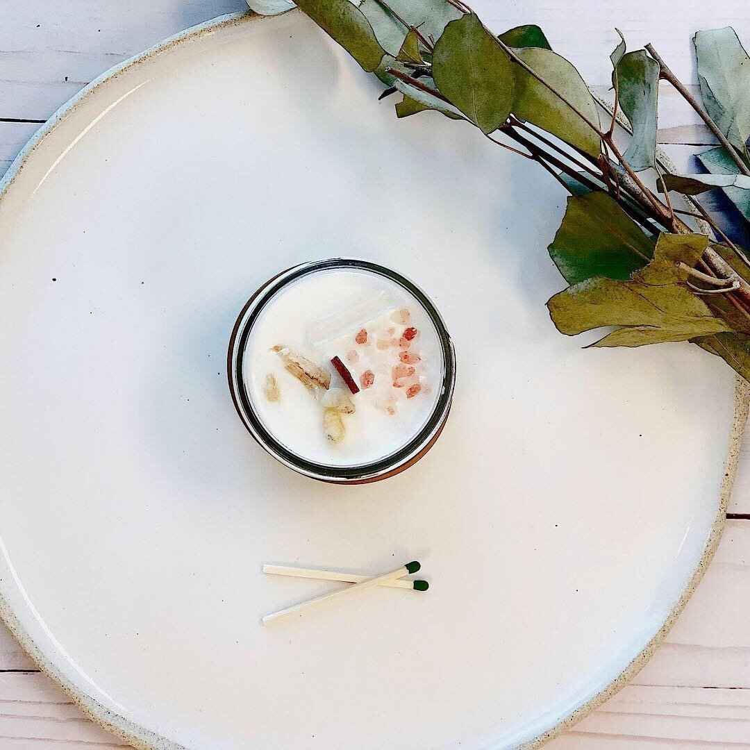 Space Clearing Intention Candle / Organic Soy Candle / Candle