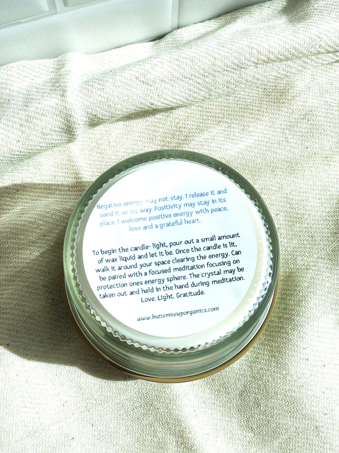 Space Clearing Intention Candle / Organic Soy Candle / Candle - Firebrands