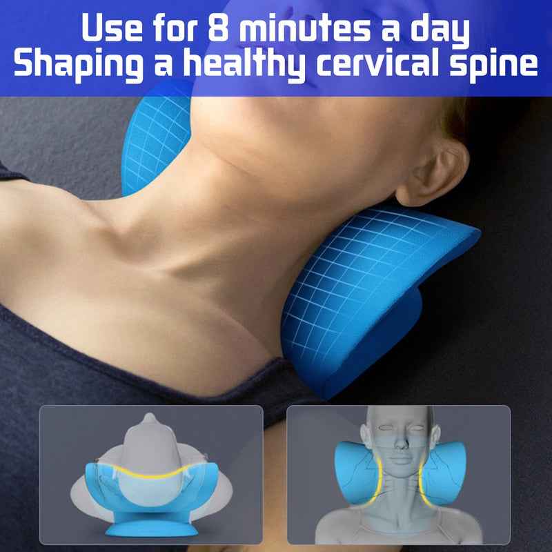 Neck Shoulder Stretcher Pillow for Instant Pain Relief and Relaxation