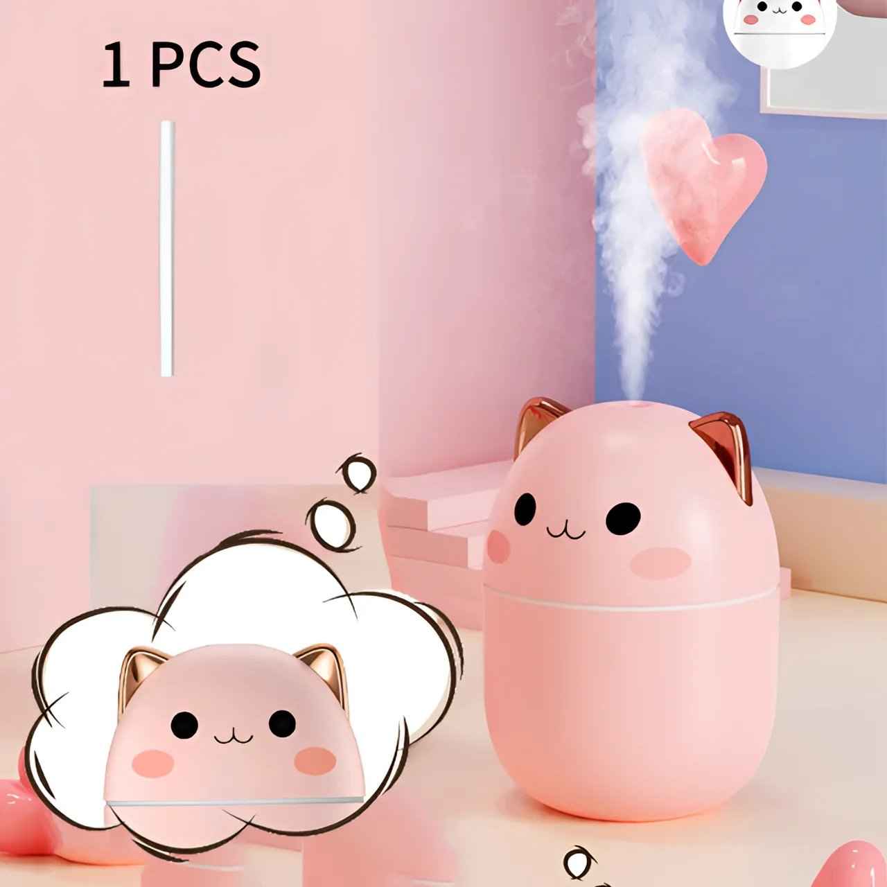 Cute Cat Humidifier for a Cozy Home Environment