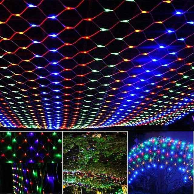Net Mesh Solar Fairy Lights for Outdoor Decor and Ambiance