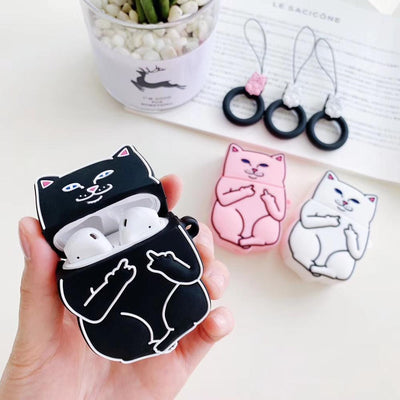 Cartoon Cat AirPods Case - Firebrands