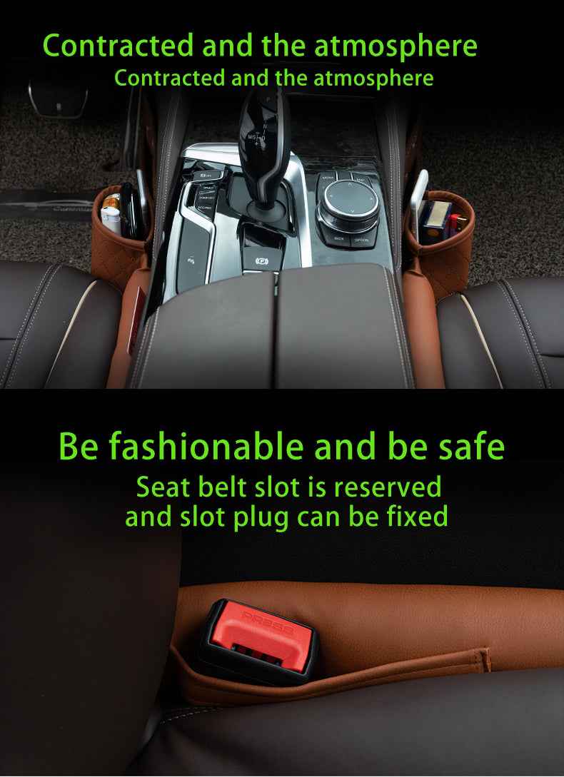 Leather Car Seat Gap Filler for Ultimate Comfort and Cleanliness