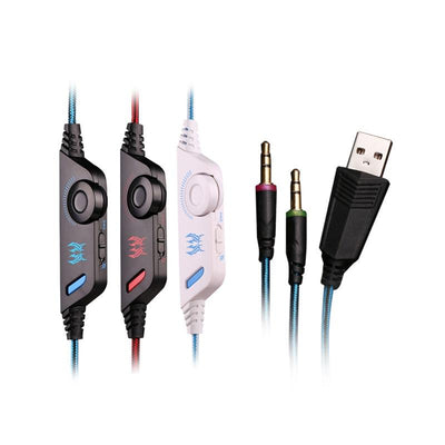 Ninja Dragon Stealth G21Z LED Vibration Gaming Headphone - Firebrands