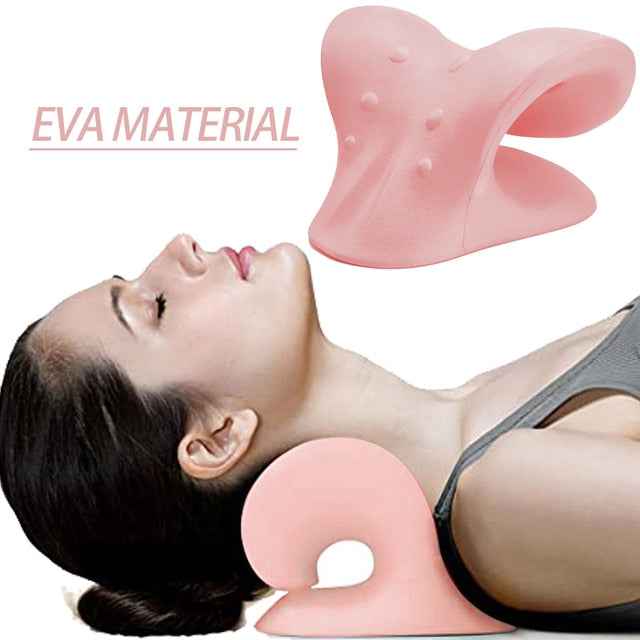 Neck Shoulder Stretcher Pillow for Instant Pain Relief and Relaxation