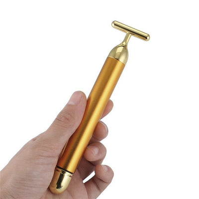 Energy 24K Gold T Beauty Bar Facial Roller Massager - Firebrands