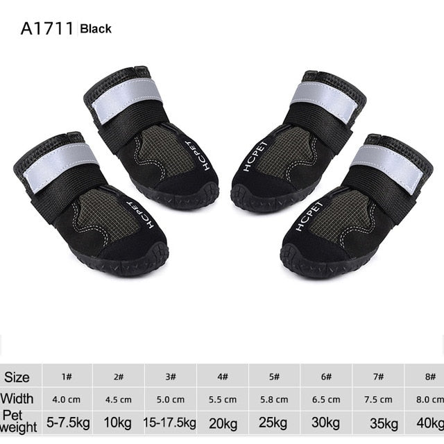 Waterproof Reflective Dog Boots - Firebrands