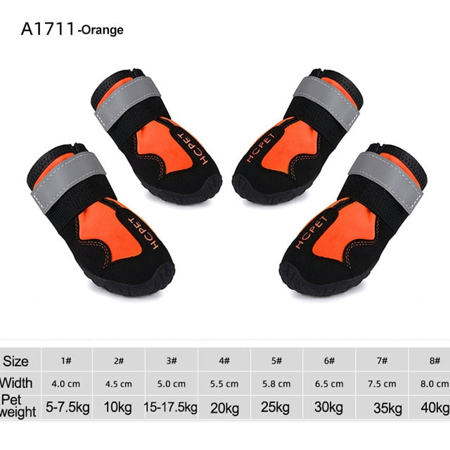 Waterproof Reflective Dog Boots - Firebrands