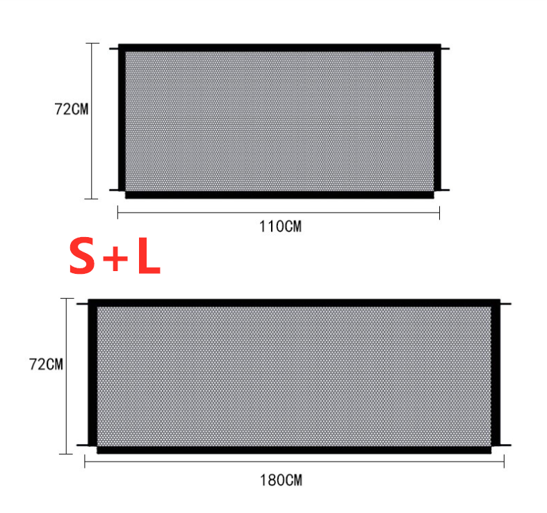 Black Foldable Protection Pet Safety Gate - Firebrands