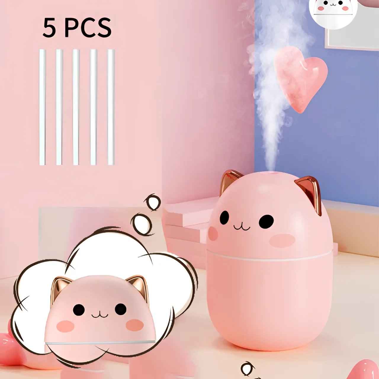 Cute Cat Humidifier for a Cozy Home Environment