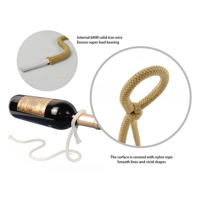 Suspended Rope Wine Bottle - Firebrands